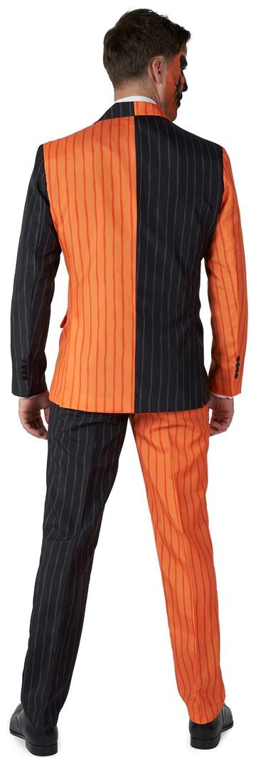 Stylish Jack-O Pinstripe Suit for Halloween Parties and Spooky Celebrations
