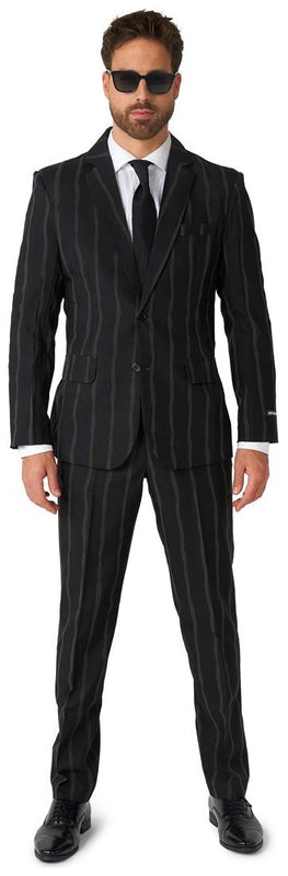 Suitmeister Men's Suits Oversized Pinstripe Black