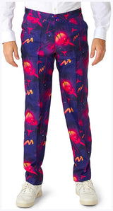 Suitmeister Men's Suits Retro Neon Navy