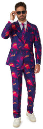 Suitmeister Men's Suits Retro Neon Navy