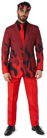 Devil Red Suit for Halloween Costume Parties and Themed Events for Men