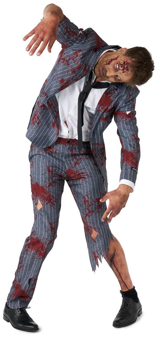 Suitmeister Zombie Grey Suit for Halloween Parties Corporate Events and Fun Costumed Celebrations