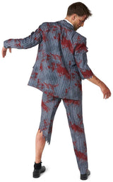 Suitmeister Zombie Grey Suit for Halloween Parties Corporate Events and Fun Costumed Celebrations