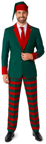 Suitmeister Christmas Elf Suit for Holiday Parties Family Gatherings and Festive Celebrations