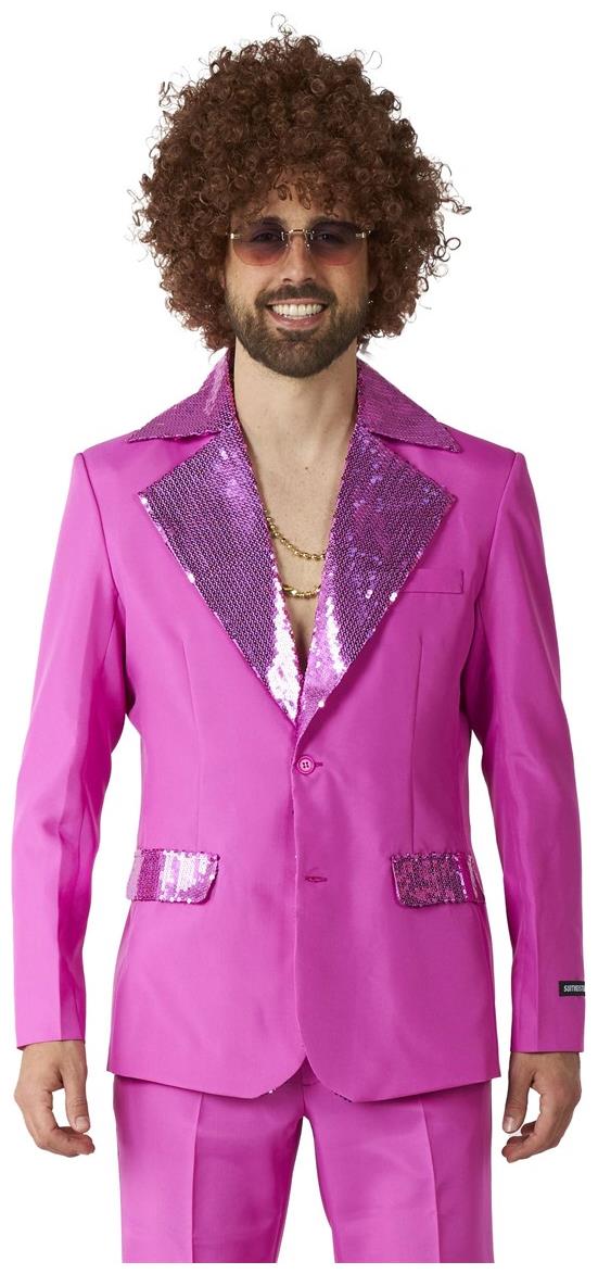 Vibrant Suitmeister Disco Suit Pink for Dance Parties Themed Events and Celebrations