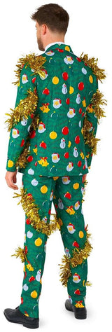 Suitmeister Men's Suits Christmas Deco Green