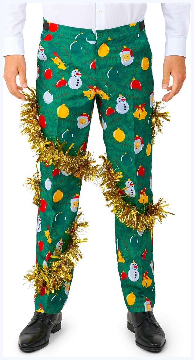 Suitmeister Men's Suits Christmas Deco Green