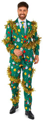 Suitmeister Men's Suits Christmas Deco Green