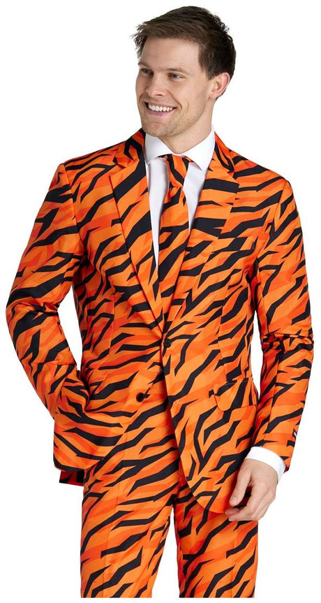 Suitmeister Men's Suits Tiger Orange