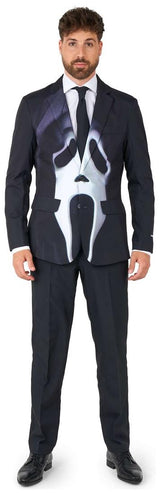 Terrifying Suitmeister Men's Ghostface Suit for Halloween Parties and Scary Movie Fans