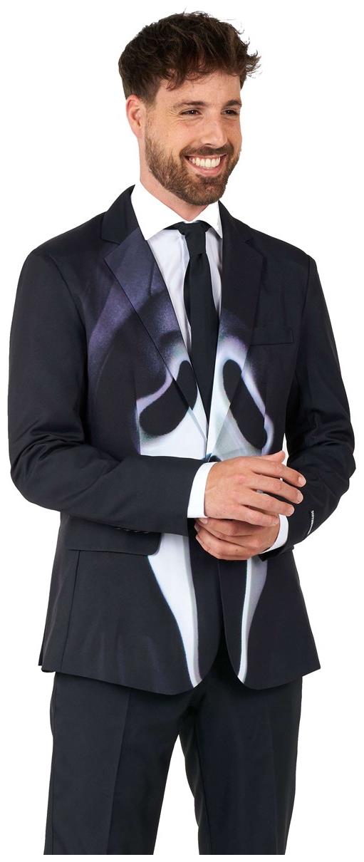 Terrifying Suitmeister Men's Ghostface Suit for Halloween Parties and Scary Movie Fans