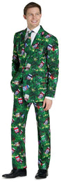 Suitmeister Men's Suits Christmas Beers Green