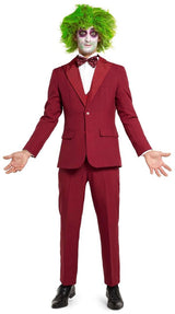 Stylish Beetlejuice Groom Suit for Halloween Parties Dress Up and Fun Events