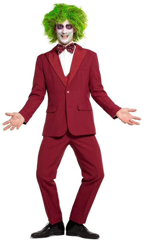 Stylish Beetlejuice Groom Suit for Halloween Parties Dress Up and Fun Events
