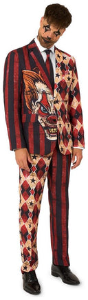 Suitmeister Men's Suits Scary Clown Red