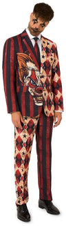 Suitmeister Men's Suits Scary Clown Red
