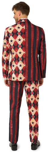 Suitmeister Men's Suits Scary Clown Red
