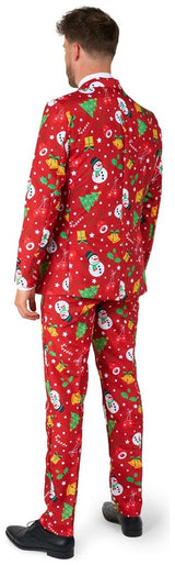 Suitmeister Men's Suits Christmas Red Icons - Light Up