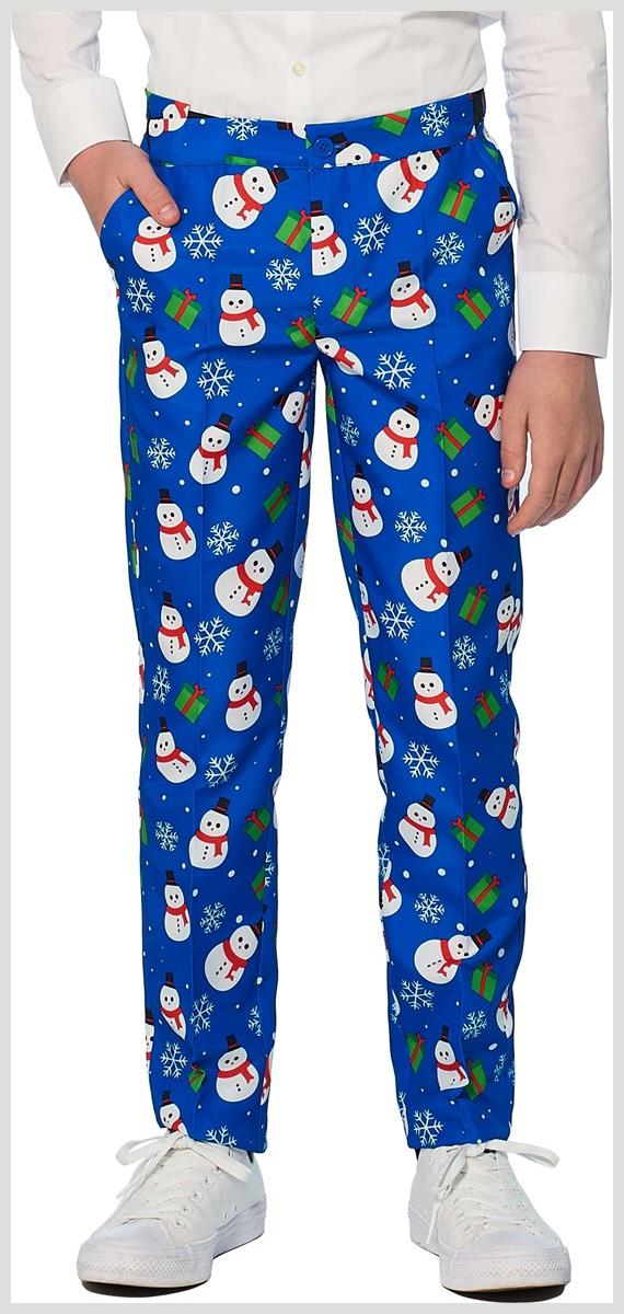 Fun Suitmeister Boys Christmas Blue Snowman Costume for Holiday Festivities and Family Gatherings