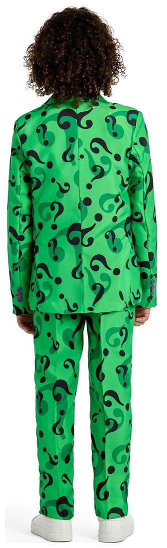 Stylish The Riddler Boys' Costume for Halloween Parties and Superhero Dress Up Events