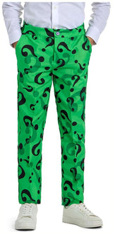 Stylish The Riddler Boys' Costume for Halloween Parties and Superhero Dress Up Events