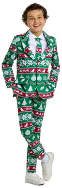 Suitmeister Boys' Suits BOYS Christmas Green Nordic