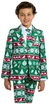 Suitmeister Boys' Suits BOYS Christmas Green Nordic