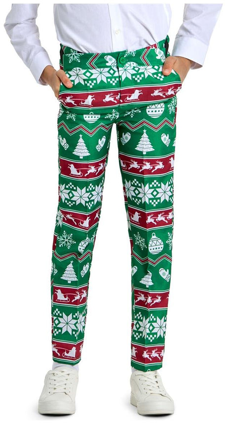 Suitmeister Boys' Suits BOYS Christmas Green Nordic