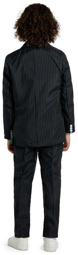 Suitmeister Boys' Suits Gangster Pinstripe Black