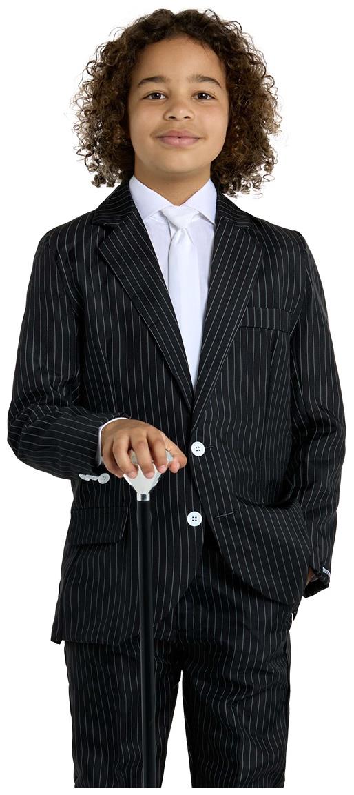 Stylish Gangster Pinstripe Suit for Boys for Halloween Parties Dress Up and Themed Events