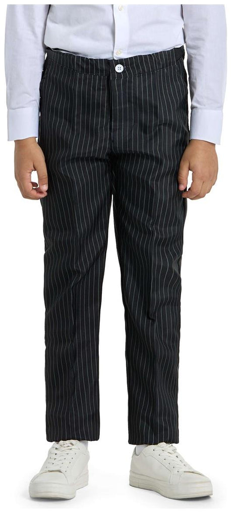 Suitmeister Boys' Suits Gangster Pinstripe Black
