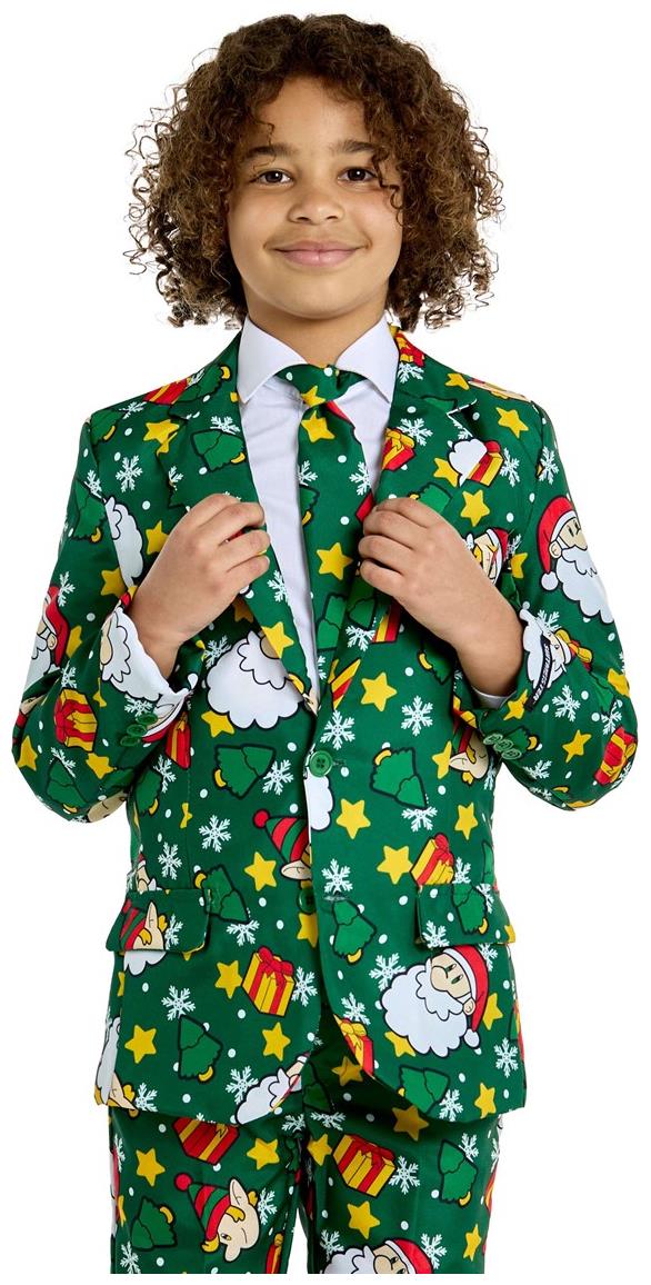 Adorable Suitmeister Boys Santa Elves Suit for Holiday Parties Christmas Gatherings and Family Celebrations