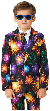 Suitmeister Boys' Suits BOYS Fireworks Black