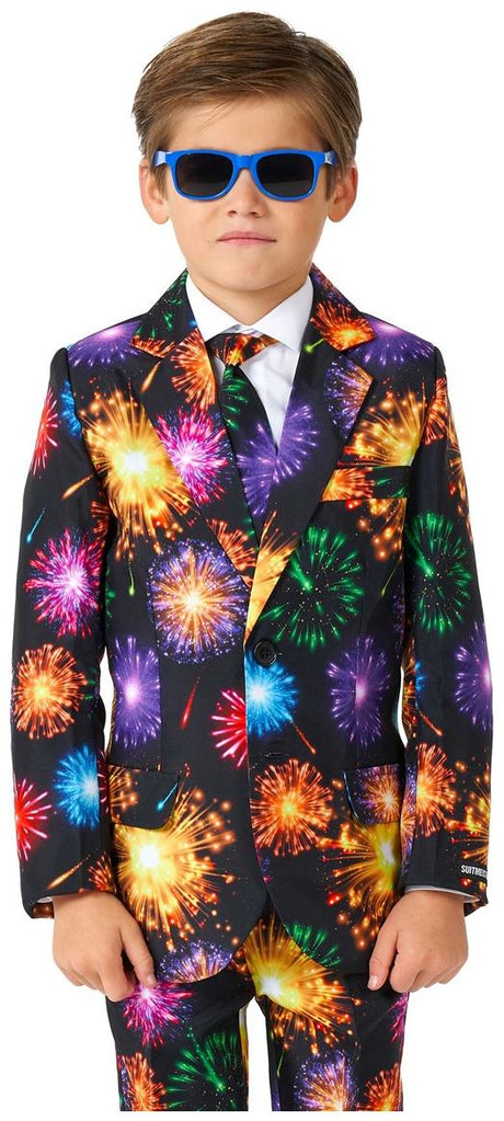 Suitmeister Boys' Suits BOYS Fireworks Black