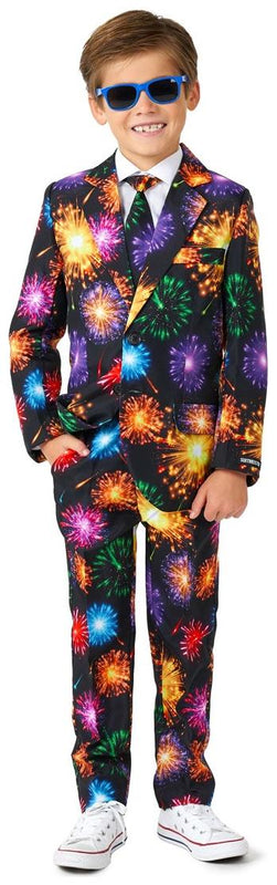 Suitmeister Boys' Suits BOYS Fireworks Black
