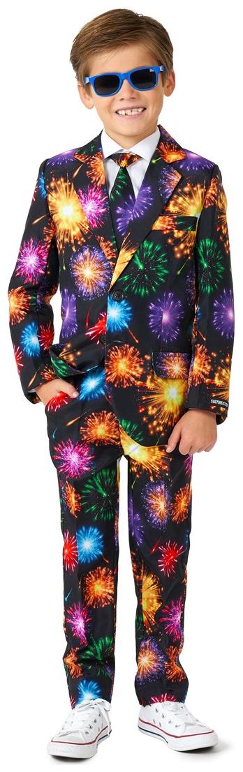 Suitmeister Boys' Suits BOYS Fireworks Black