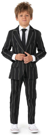 Glow in the Dark Oversized Pinstripe Suit for Boys Halloween Parties and Special Occasions