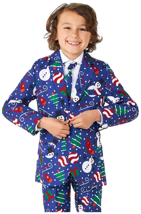 Charming Suitmeister Boys Christmas Snowman Suit for Holiday Gatherings and Festive Family Photos