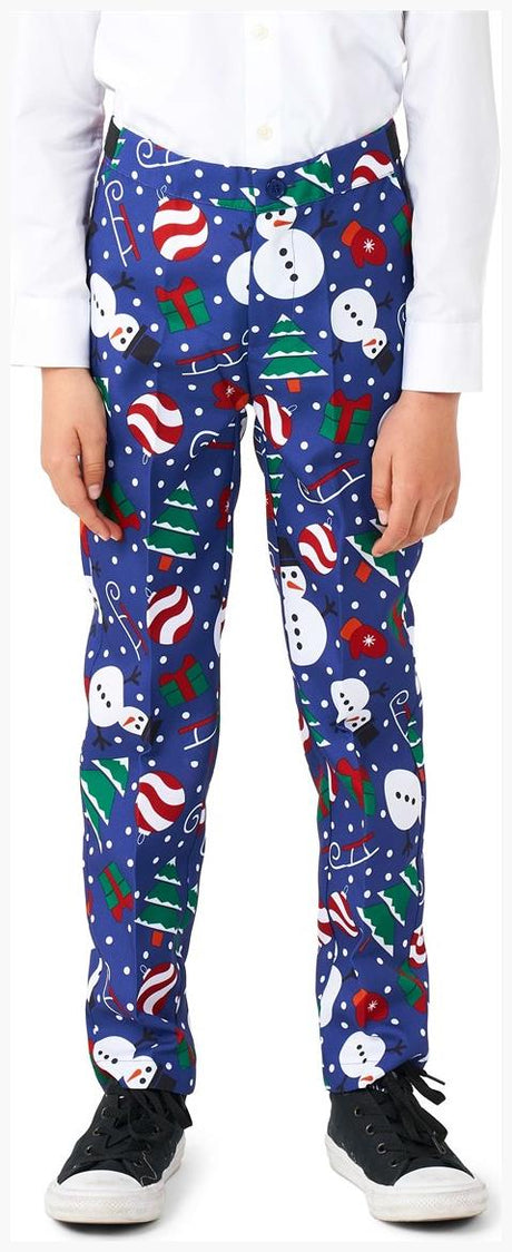 Charming Suitmeister Boys Christmas Snowman Suit for Holiday Gatherings and Festive Family Photos