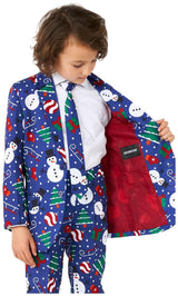 Suitmeister Boys' Suits BOYS Christmas Snowman Blue
