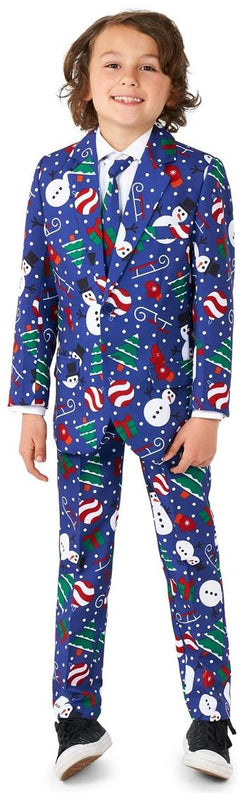 Suitmeister Boys' Suits BOYS Christmas Snowman Blue