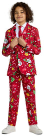Suitmeister Boys' Suits BOYS Christmas Red Icons - Light Up