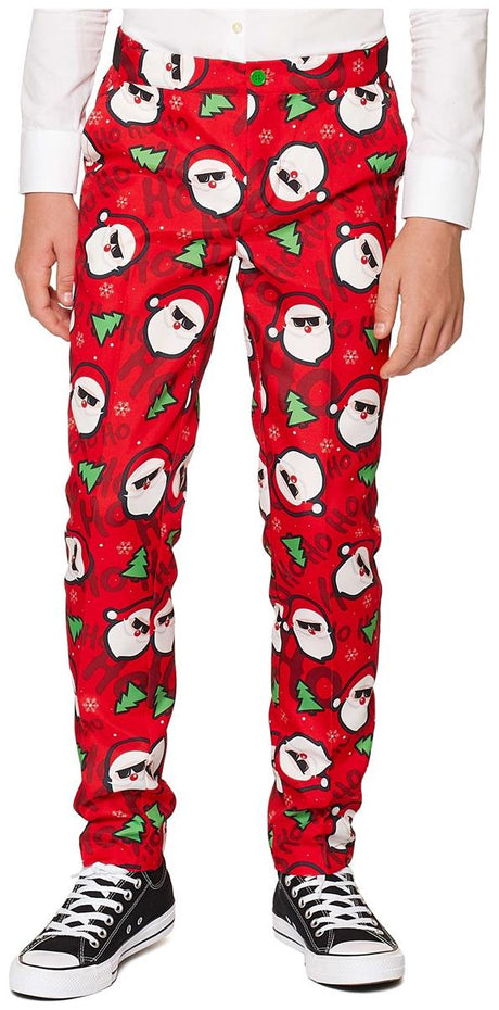 Festive Suitmeister Boys Ugly Cool Santa Suit for Holiday Celebrations Christmas Parties and Fun Dress Up Events
