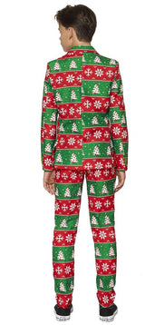 Festive Suitmeister Fair Isle Santa Suit for Boys for Christmas Parties and Holiday Celebrations