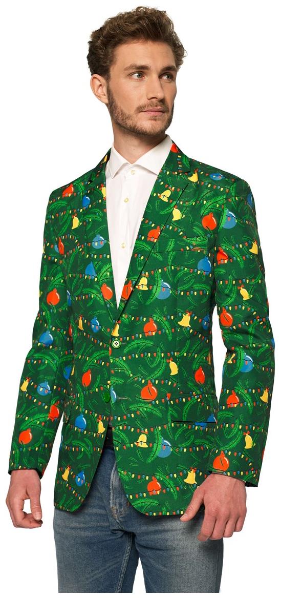 Light Up Suitmeister Men's Christmas Tree Blazer for Holiday Parties Celebrations and Festive Events