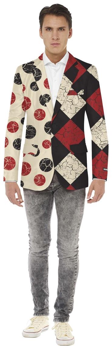 Stylish Halloween Vintage Clown Blazer for Halloween Parties Costume and Fun Celebrations