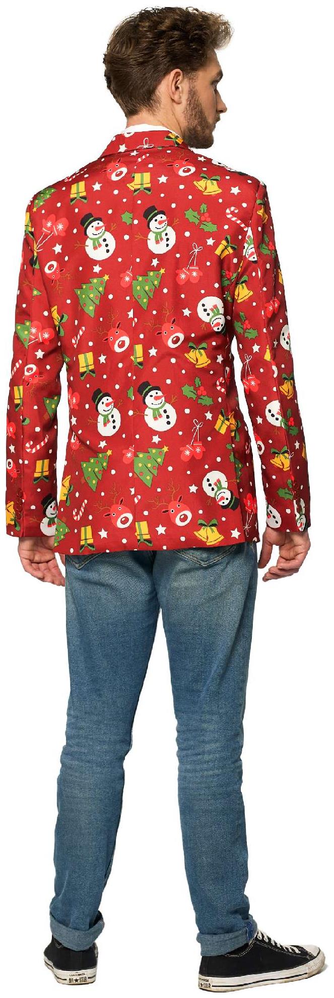 Suitmeister Men's Blazers Christmas Red Icons - Light Up