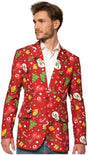Suitmeister Men's Blazers Christmas Red Icons - Light Up