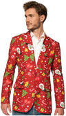 Suitmeister Men's Blazers Christmas Red Icons - Light Up