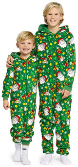 Cozy Suitmeister Kids' Santa Elves Onesie for Holiday Fun and Christmas Events